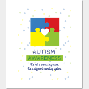 Autism Awareness Puzzle Pieces Posters and Art